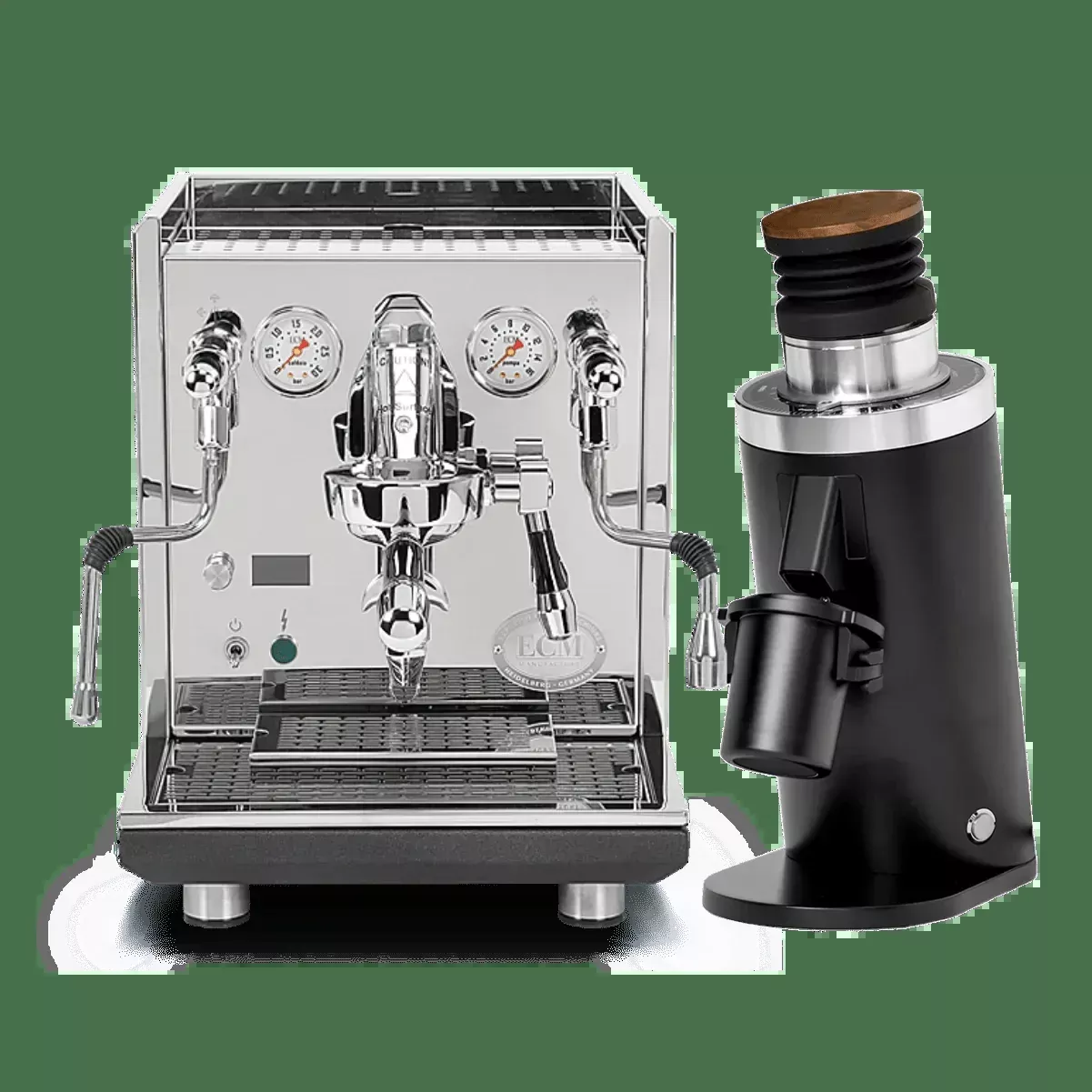 ECM Synchronika II Espresso Machine with DF64 Gen 2.5 Grinder (Black) Bundle