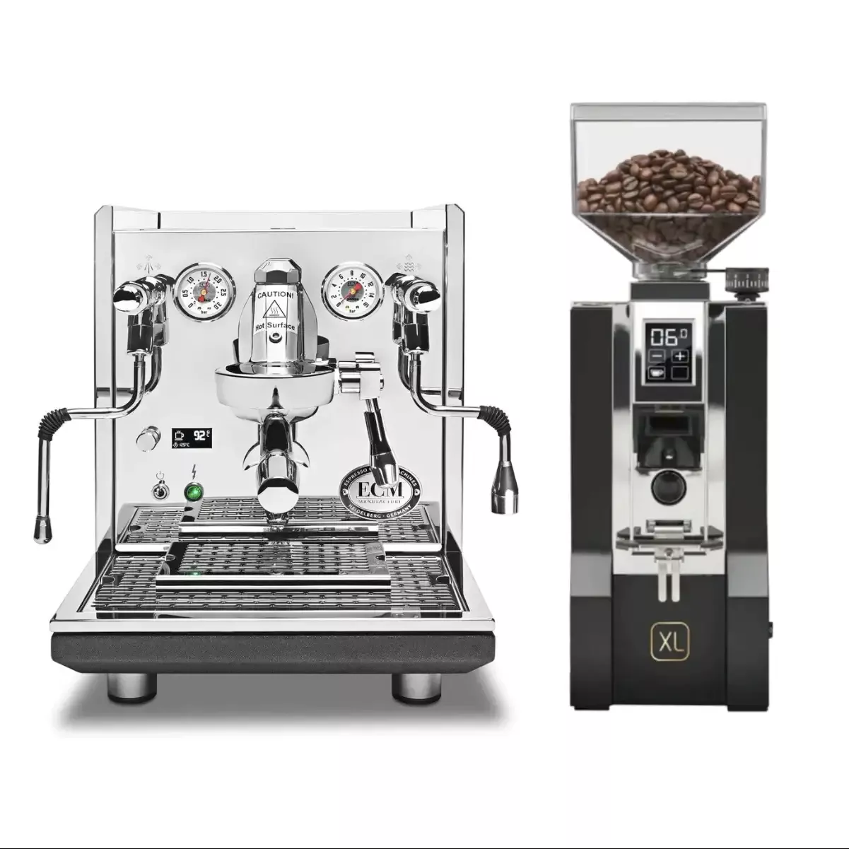 ECM Synchronika II Espresso Machine with Eureka Mignon XL Grinder (Black) Bundle