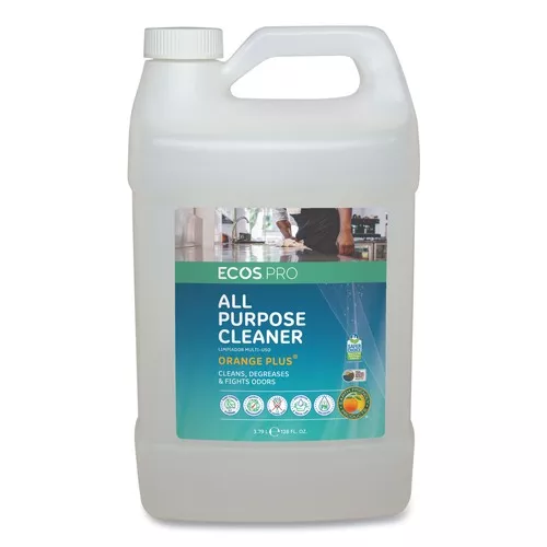 ECOS PRO PL9706/04 Orange Plus 1-Gallon Bottle All Purpose Cleaner and Degreaser - Citrus Scent