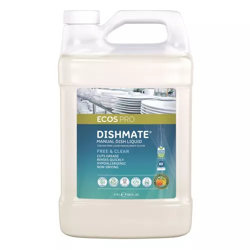 ECOS PRO PL9721/04 Dishmate 128 oz. Bottle Manual Dish Liquid