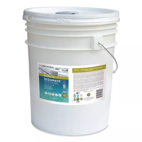 ECOS PRO PL9721/05 5 gal. Pail Dishmate Manual Dish Liquid Detergent - Free and Clear