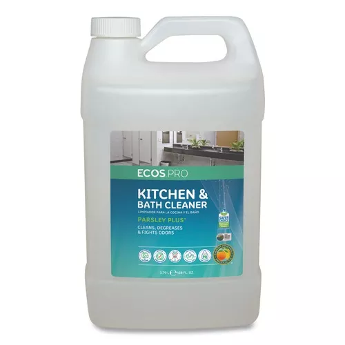 ECOS PRO PL9746/04 Parsley Plus 1-Gallon Bottle All-Purpose Kitchen and Bathroom Cleaner - Herbal Scent