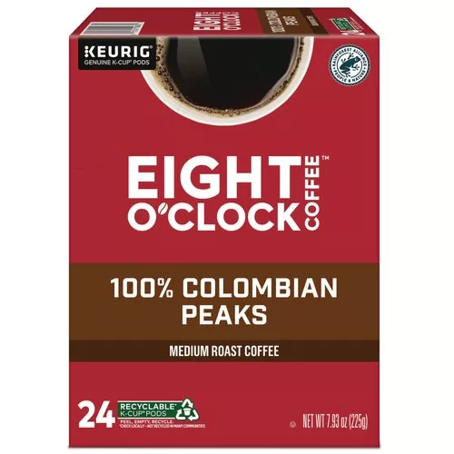 Eight O'Clock 5000359067 Coffee K-Cups - Colombian Peaks (24/Box)