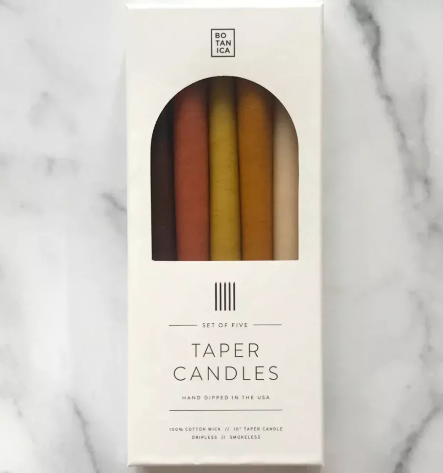 Elemental Taper Candles 6 Pack - Earth