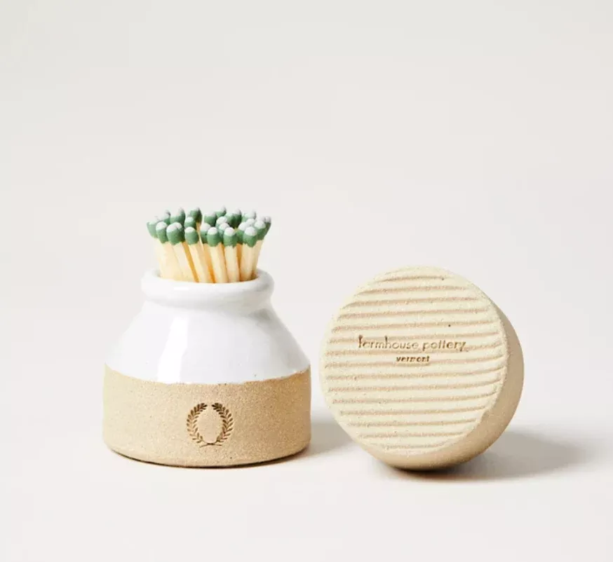 Farmhouse Pottery Milk Bottle Match Striker