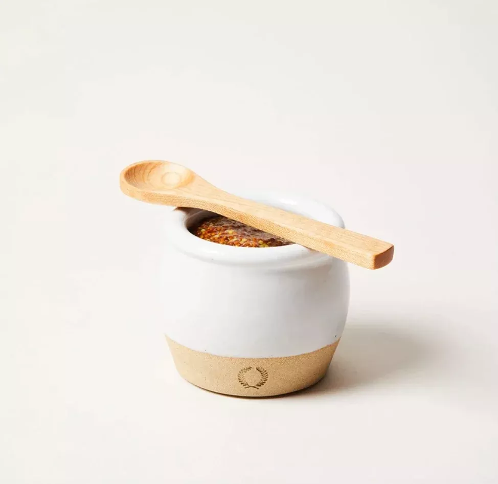 Farmhouse Pottery Pickle Pot With Spoon