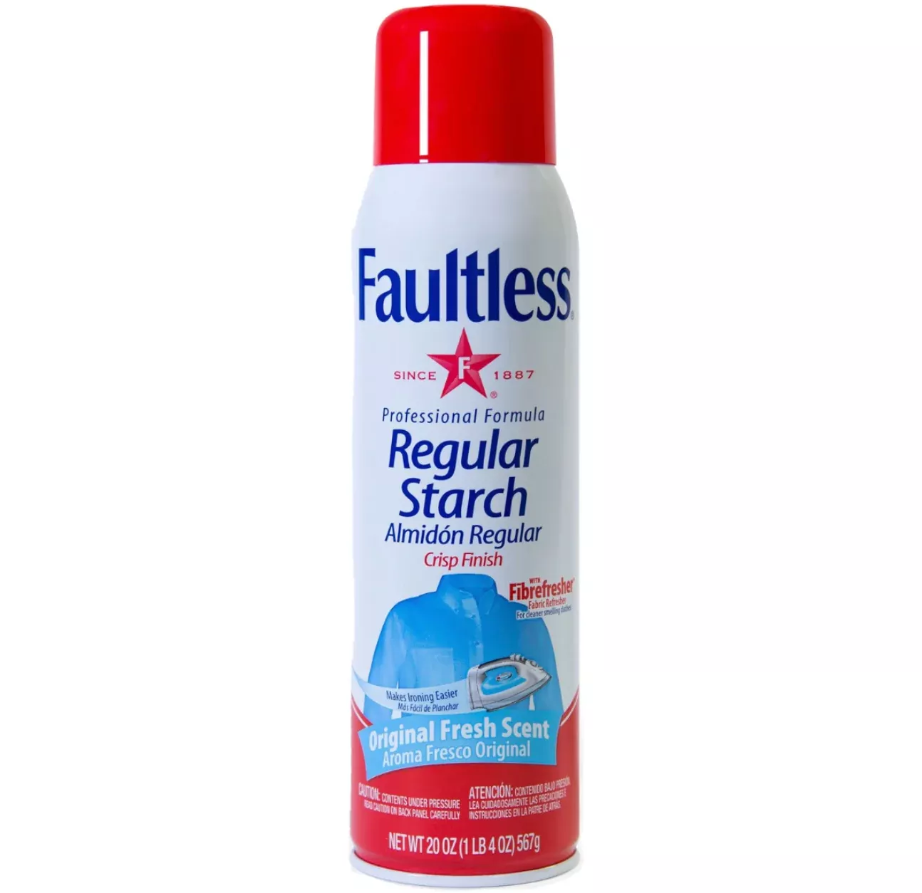Faultless Regular Spray Starch, Original Fresh Scent, 20 oz