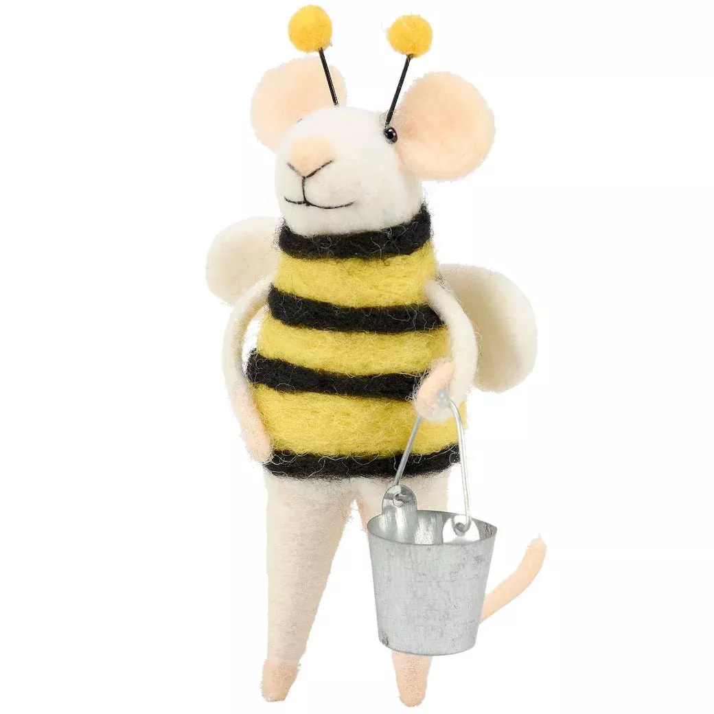Felt Mouse Critter in Bee Costume