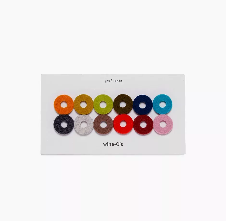 FELT WINE GLASS IDENTIFING WINE-O'S - Midcentury Mix