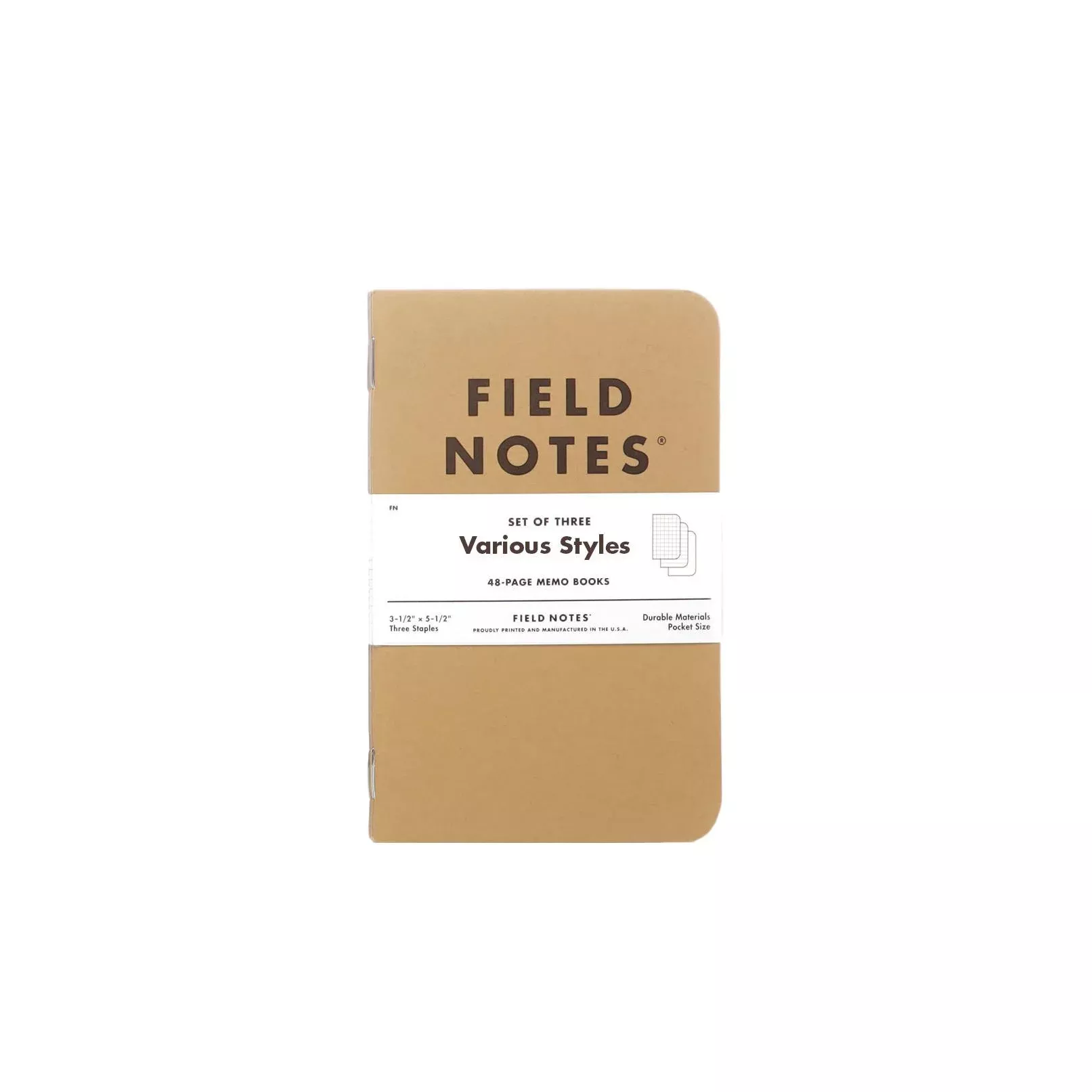 Field Notes Original Kraft Mixed 3 Pack