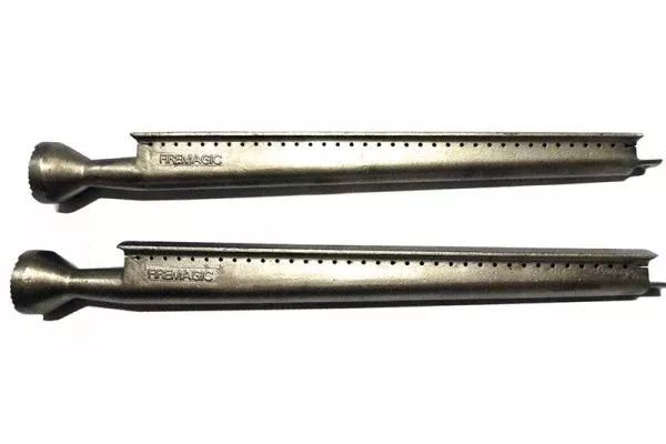 Fire Magic 19" Cast Stainless Steel Burners for Elite, Monarch, Regal 2, Custom 2 and Deluxe Grills (Pair) - 3041-40-2
