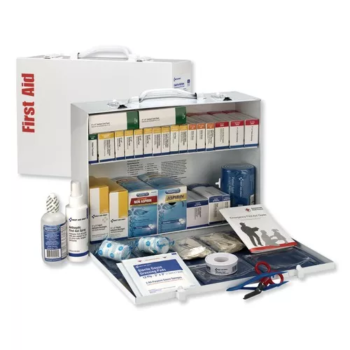 First Aid Only 90573 ANSI 2015 Class Bplus Type I and II Industrial First Aid Kit for 75 People with Metal Case (1-Kit)