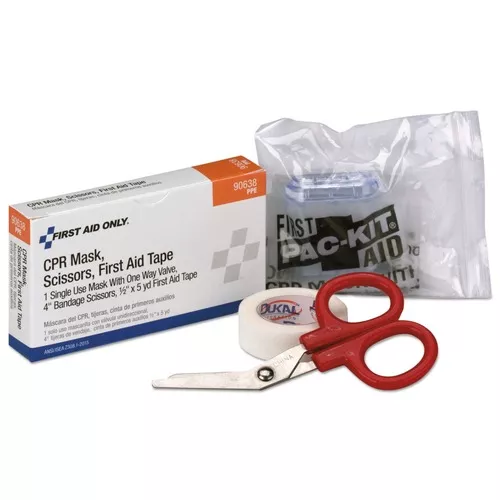 First Aid Only 90638 24 Unit ANSI Class Aplus CPR Breather, Scissors, Tape Refill (1-Kit)