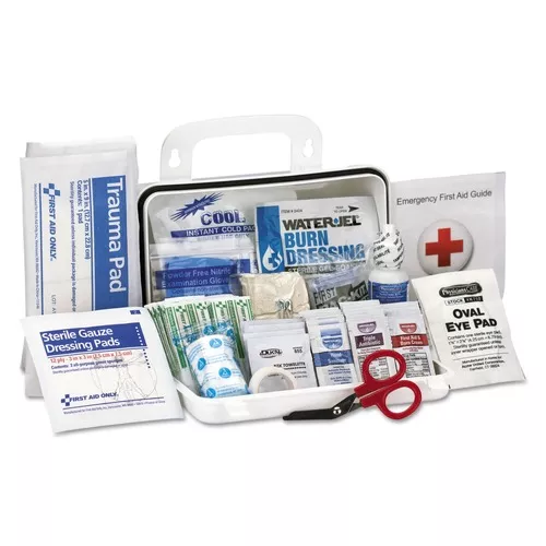 First Aid Only 90754 Plastic Case ANSI Class A 10 Person First Aid Kit (71-Pieces/Kit)