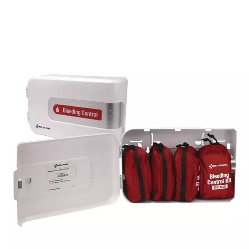 First Aid Only 91143 64-Piece SmartCompliance Complete Deluxe Pro Bleeding Control Station