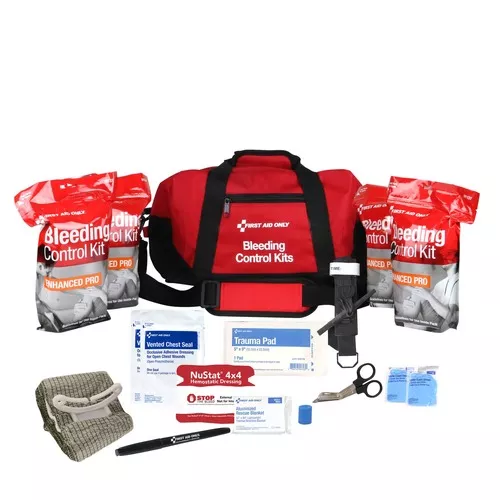 First Aid Only 91346 60-Piece Bleeding Control Multiple Victim Bag
