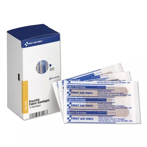 First Aid Only FAE-3008 Individually Sterilized Knuckle Bandages (10/Box)