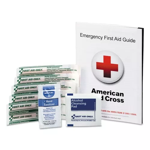 First Aid Only FAE-6017 First Aid Guide with Supplies