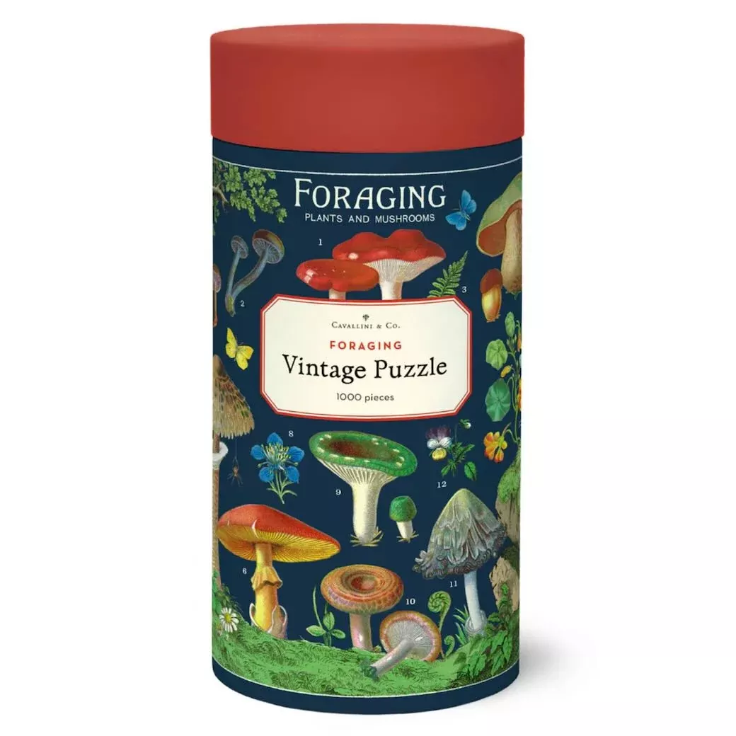 Foraging Plants and Mushrooms 1000-Piece Jigsaw Puzzle