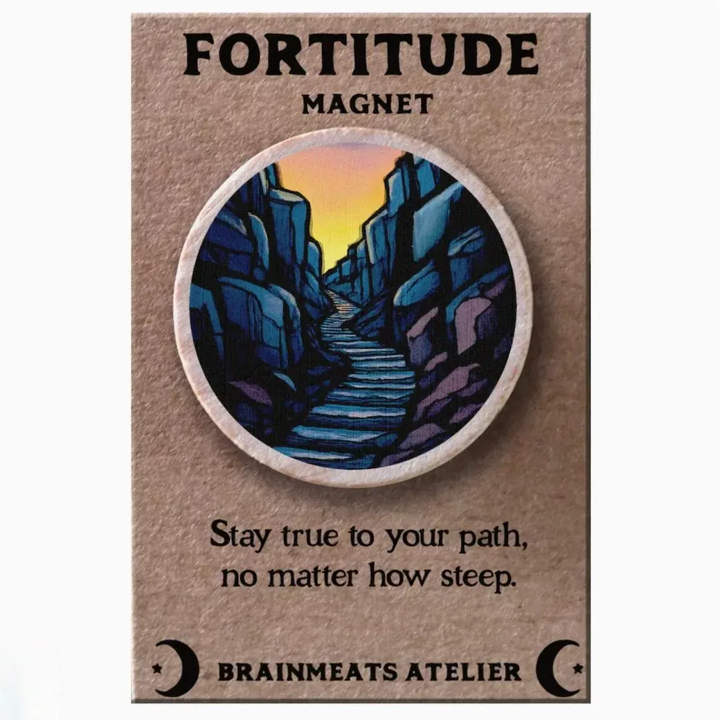 Fortitude Magnet - Mountain Path Token for Strength