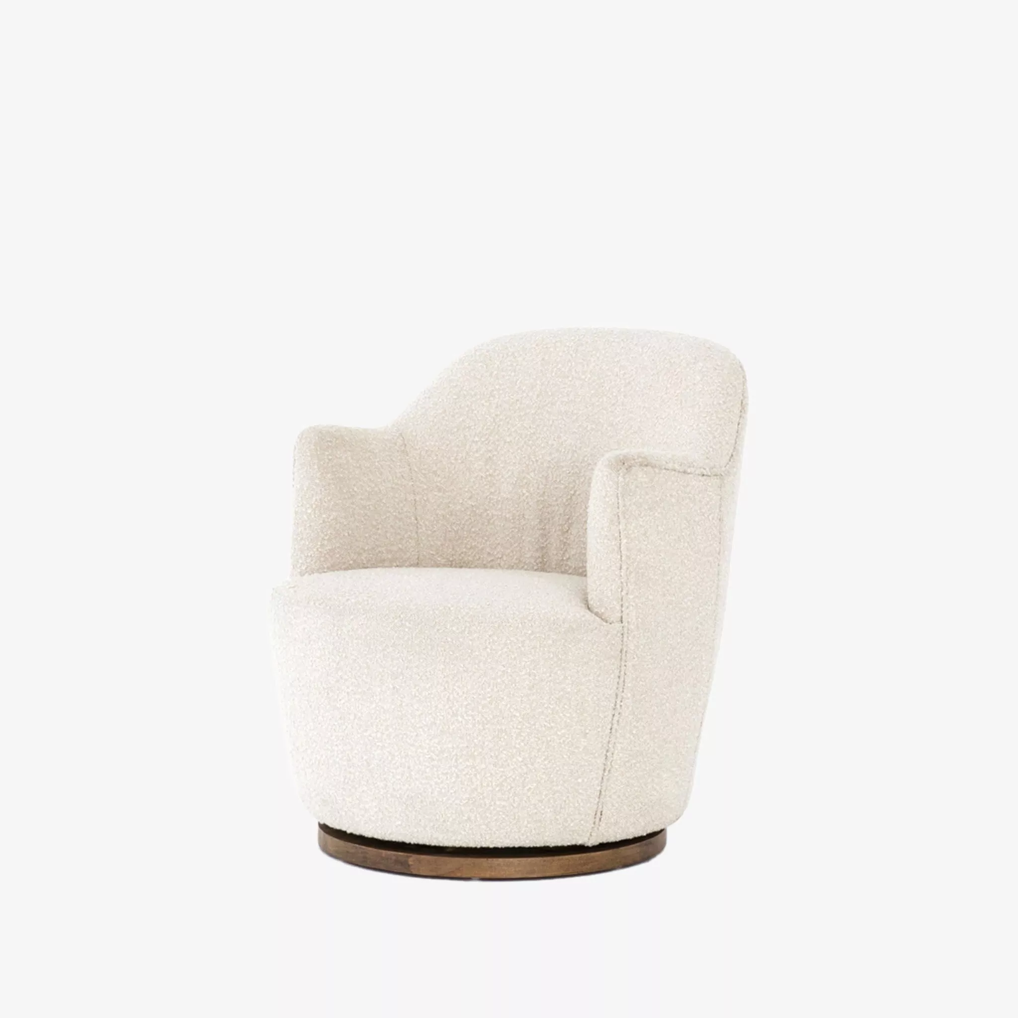 Four Hands Aurora Swivel Chair in Knoll Natural