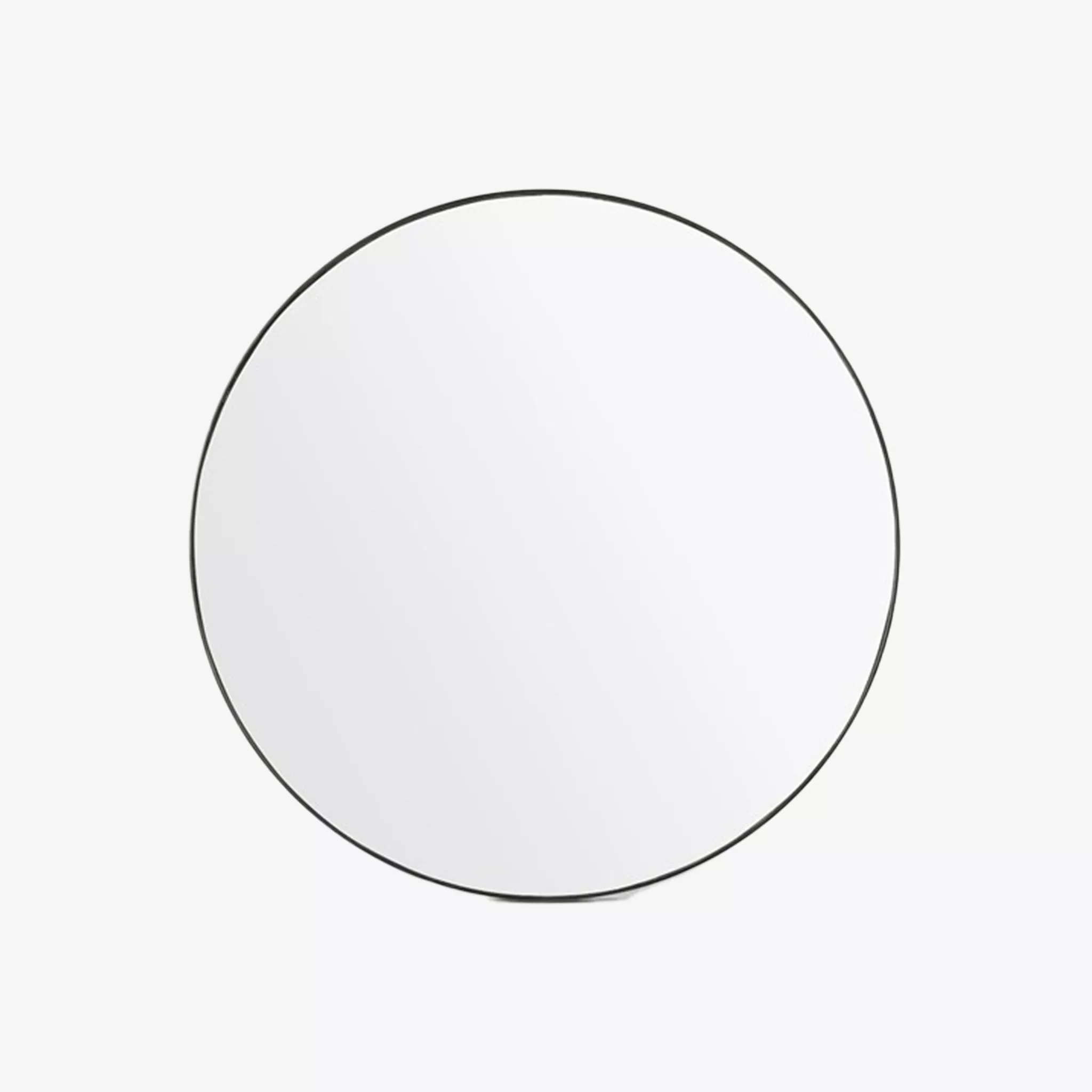 Four Hands Bellvue Round Mirror in Rustic Black