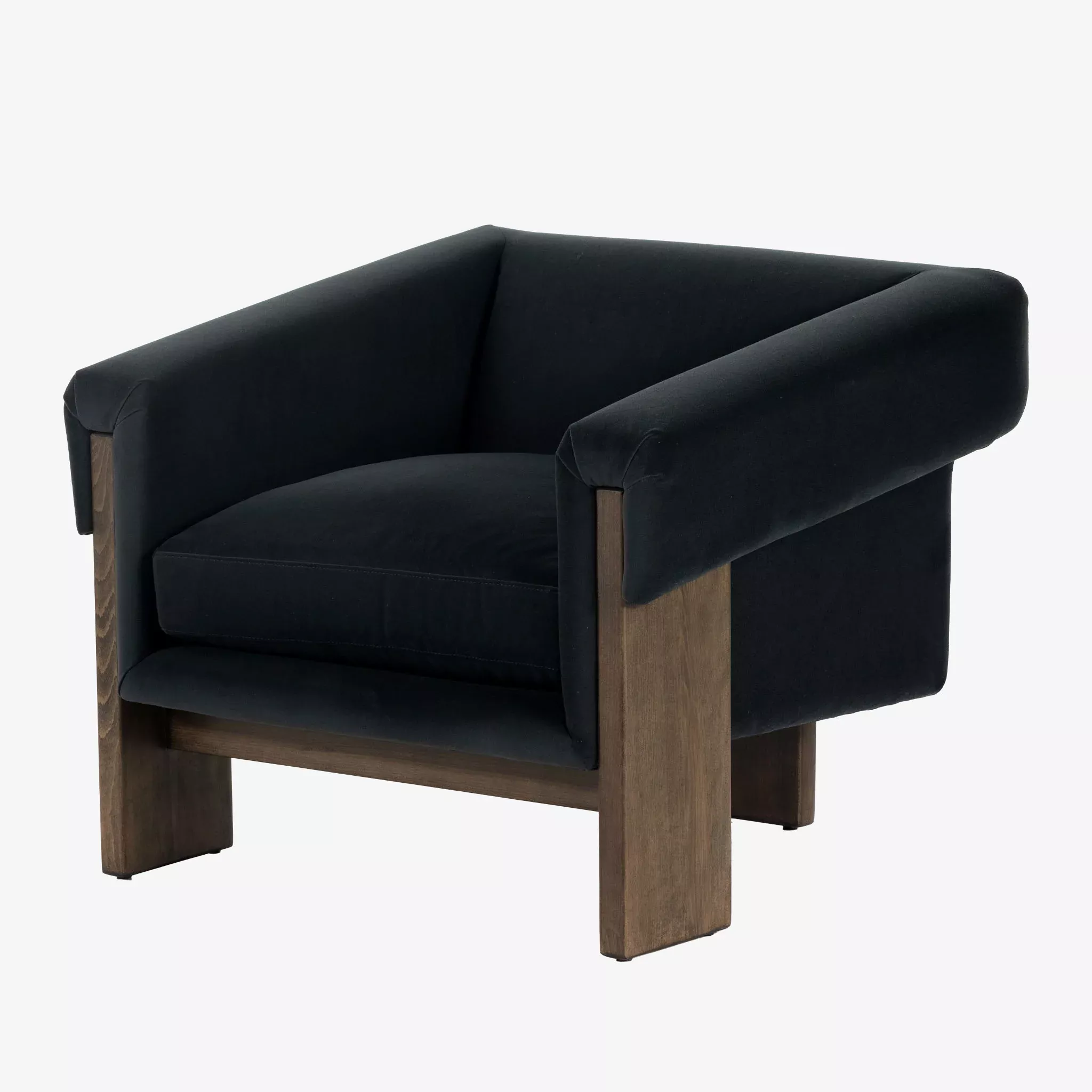 Four Hands Cairo Chair in Velvet Smoke