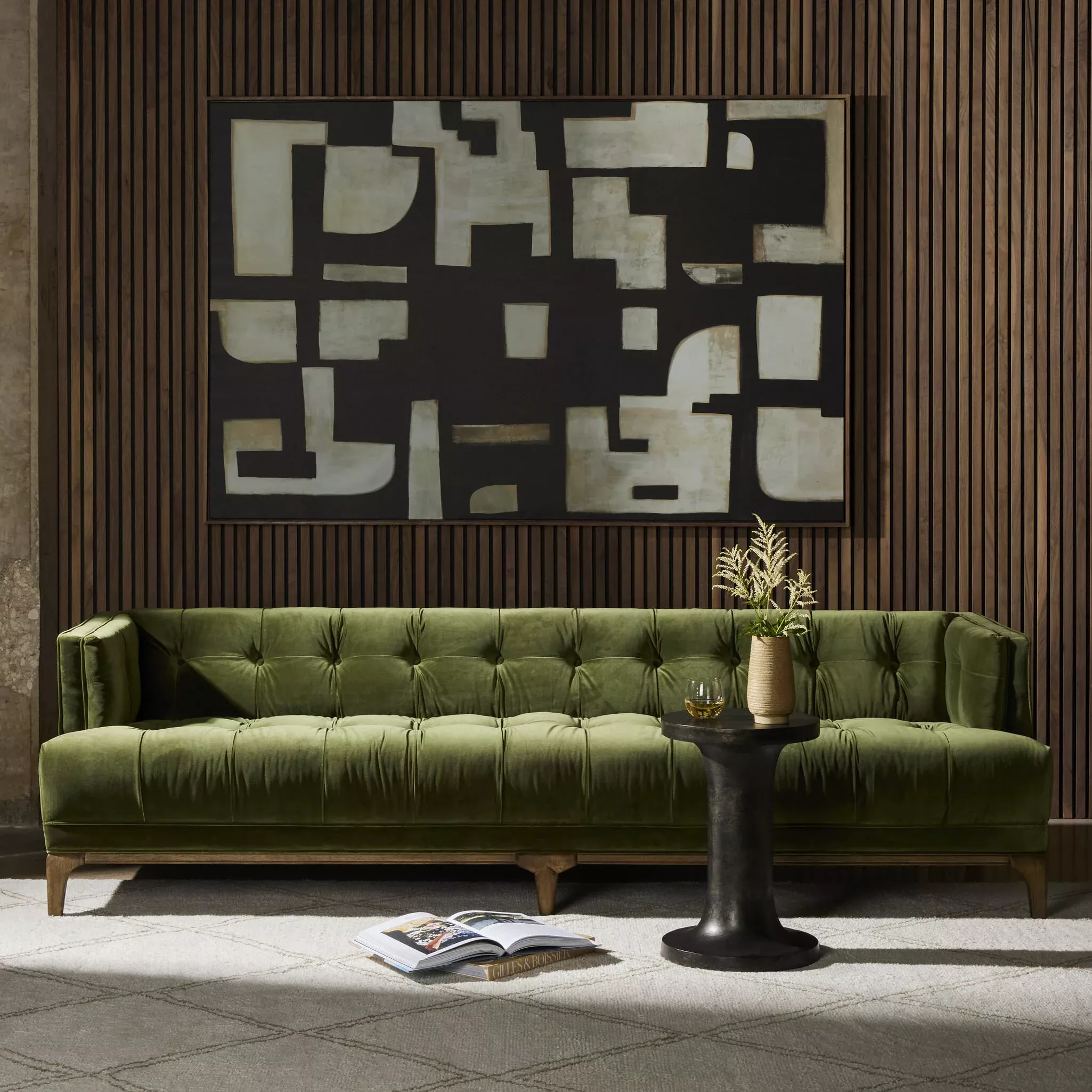Four Hands Dylan Sofa in Sapphire Olive