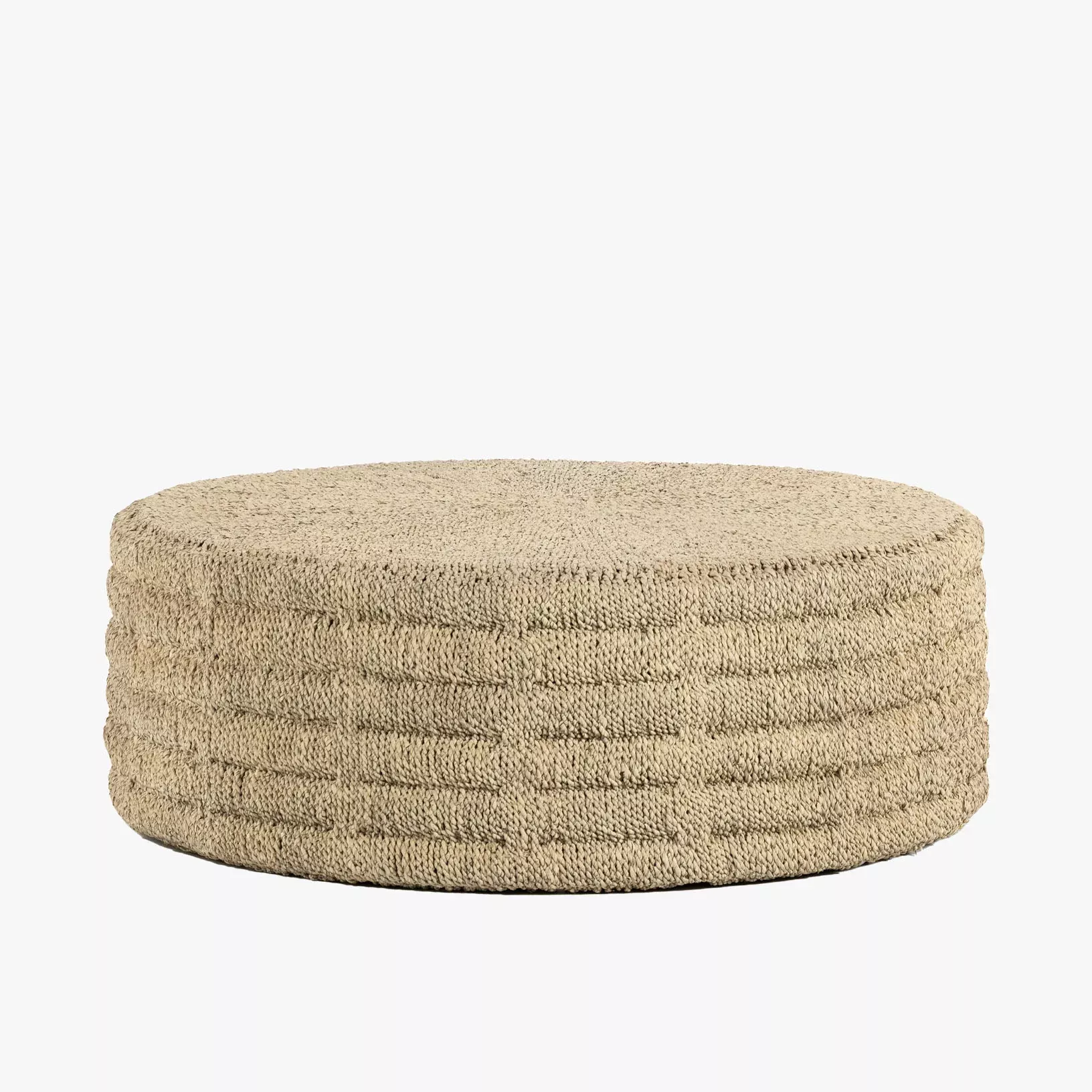 Four Hands Pascal 42" Round Coffee Table in Light Natural