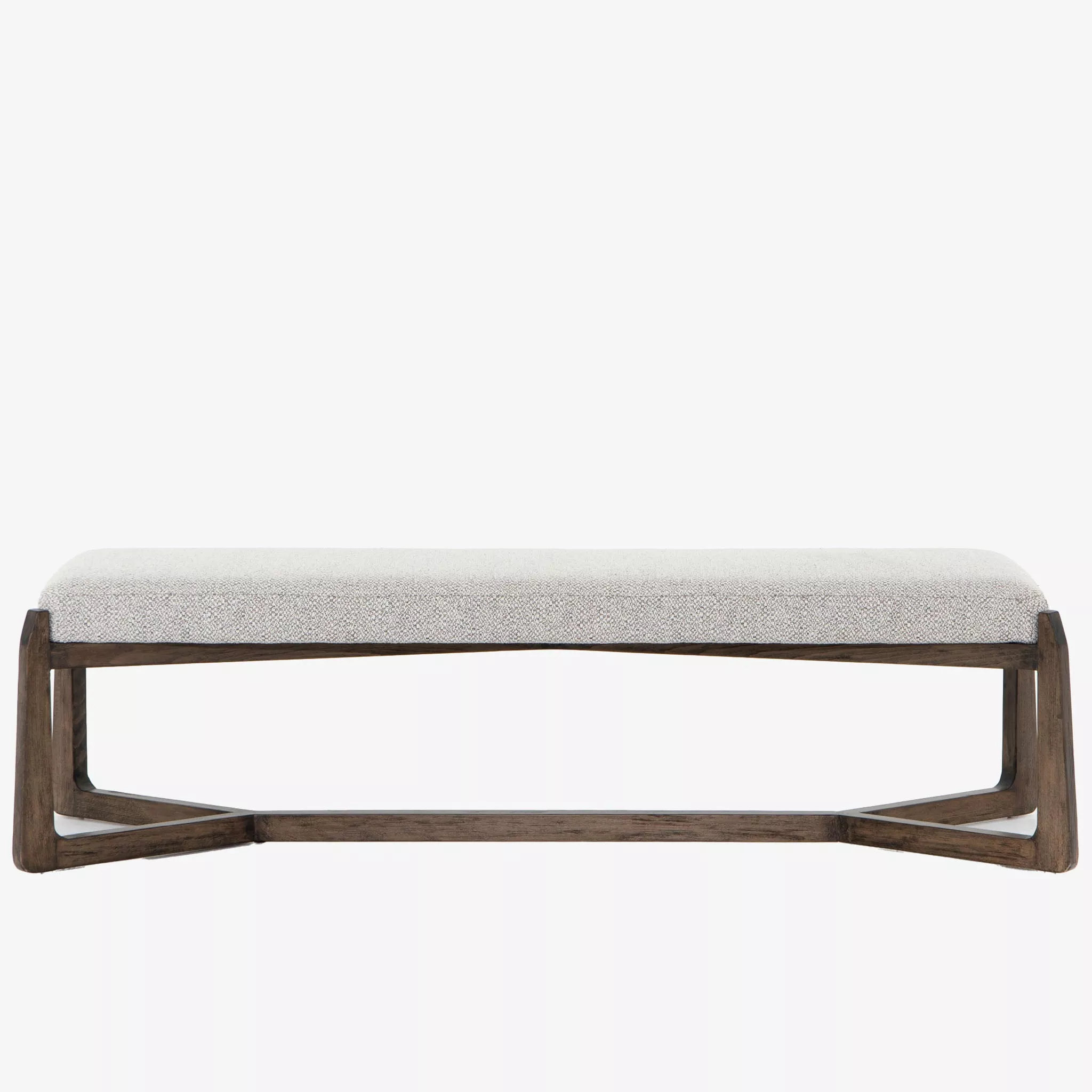 Four Hands Roscoe Bench in Brunswick Pebble