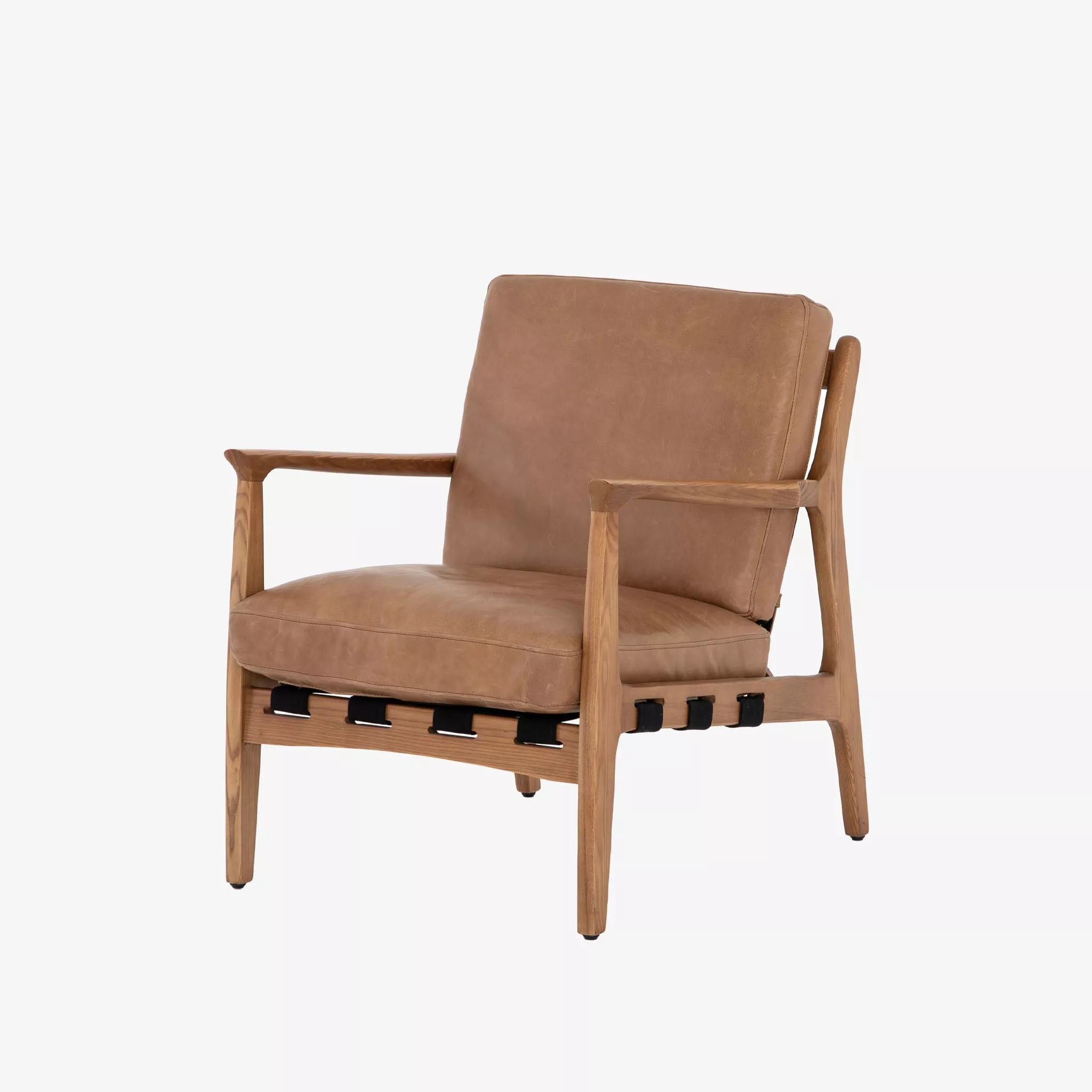Four Hands Silas Chair in Patina Copper Leather