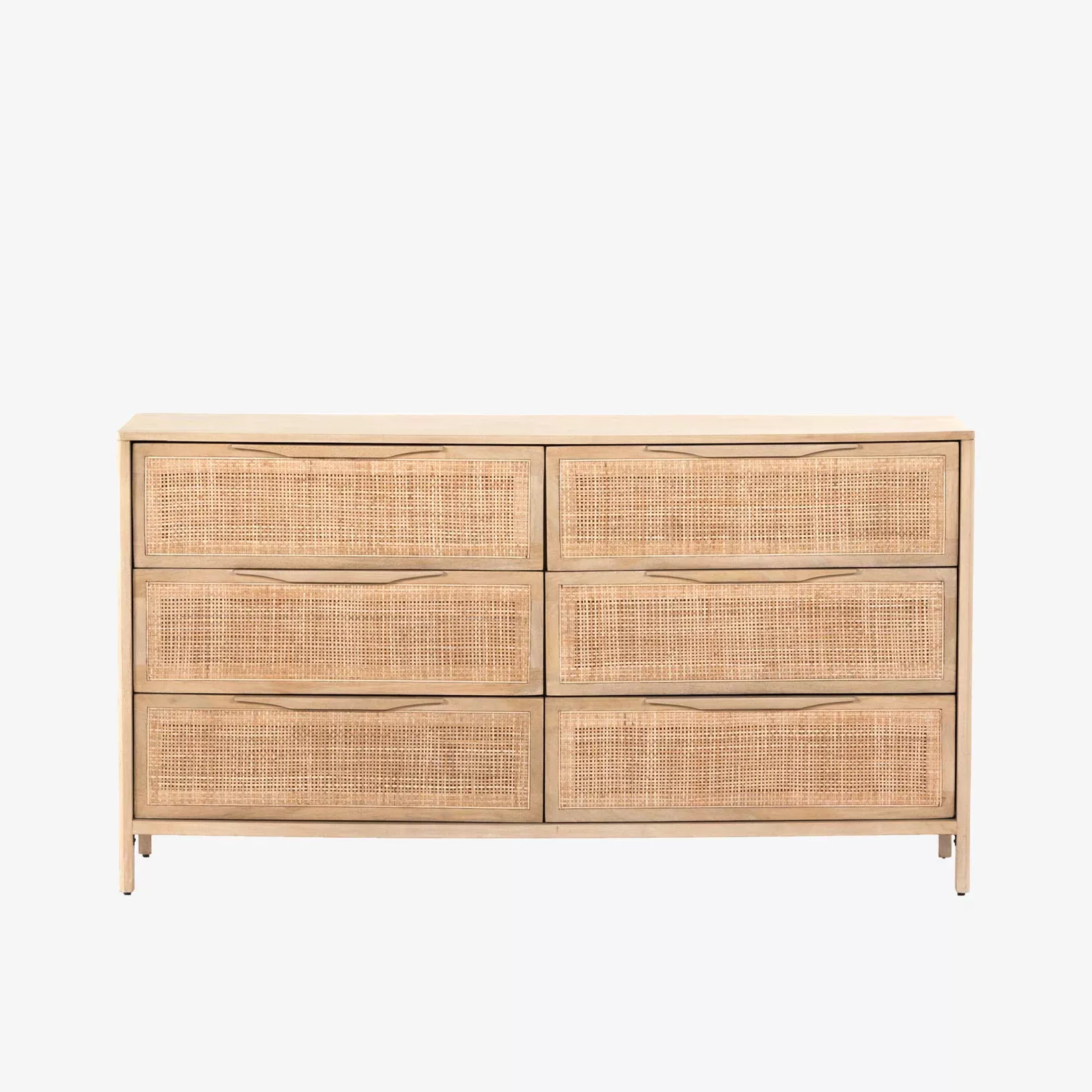 Four Hands Sydney 6 Drawer Dresser in Natural Wash