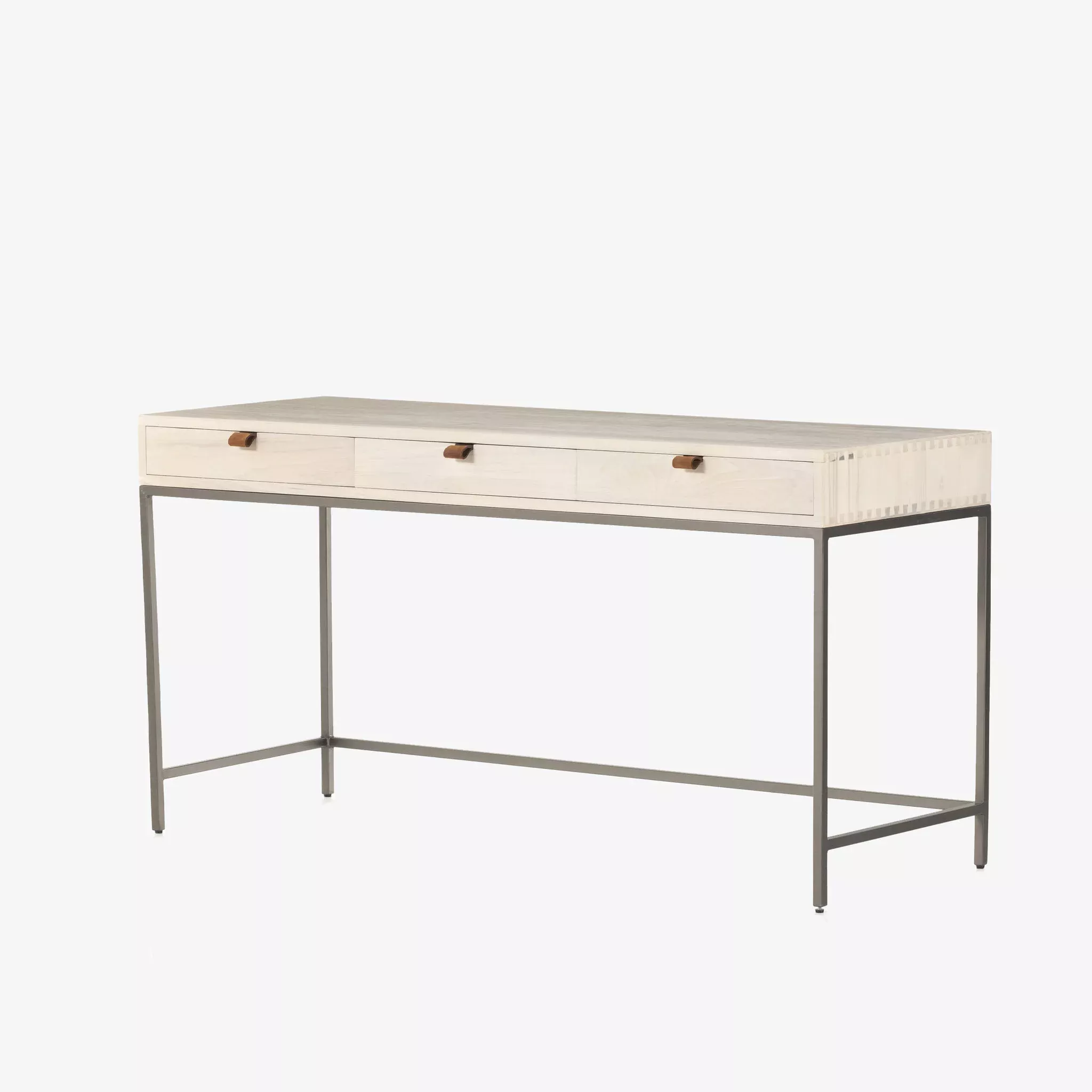 Four Hands Trey Modular Writing Desk in Dove Poplar