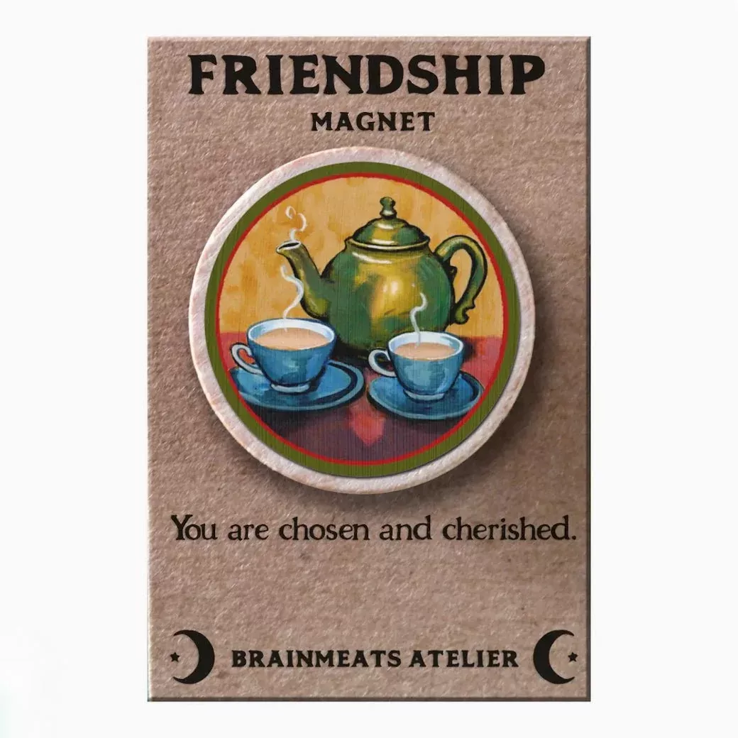 Friendship Magnet - Teapot Token for Companionship