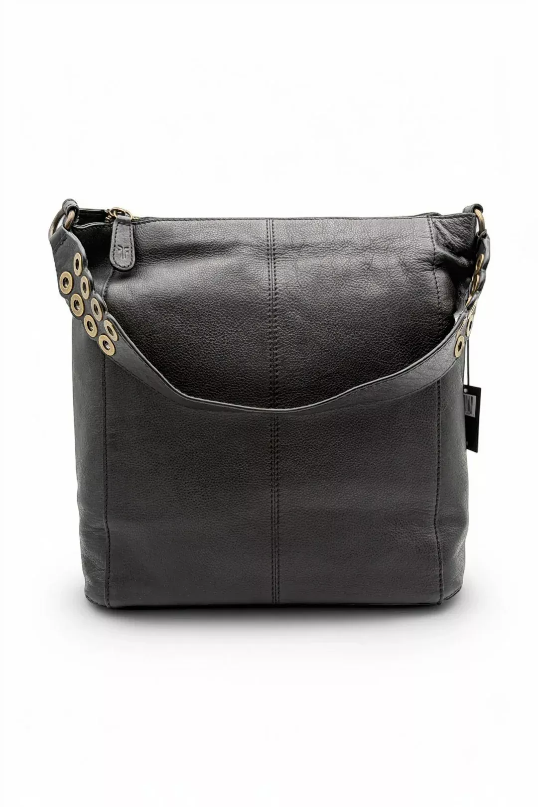 FRYE Claire Leather Hobo Bag with Dust Bag - Black