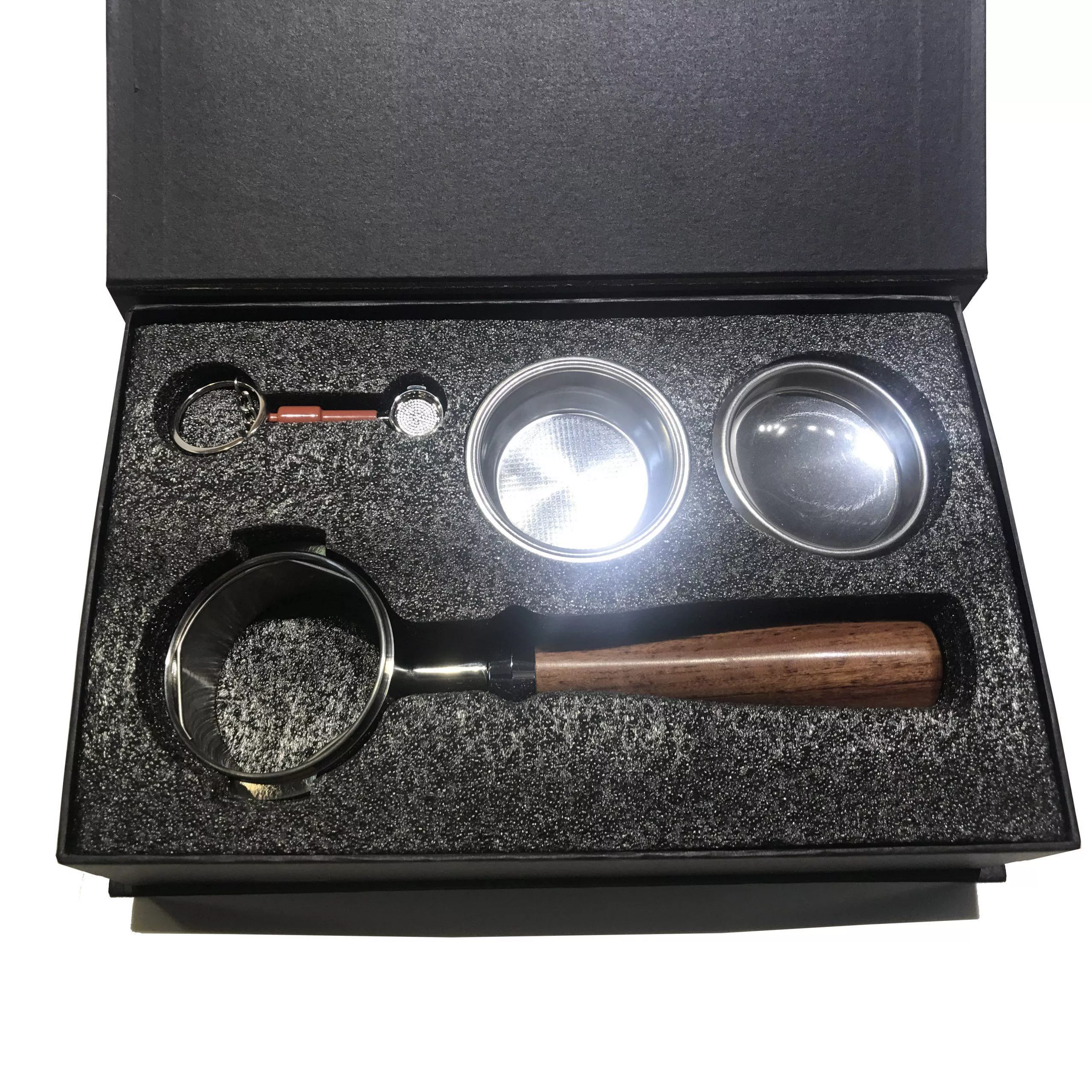 Full Portafilter Set w/Wooden Handle