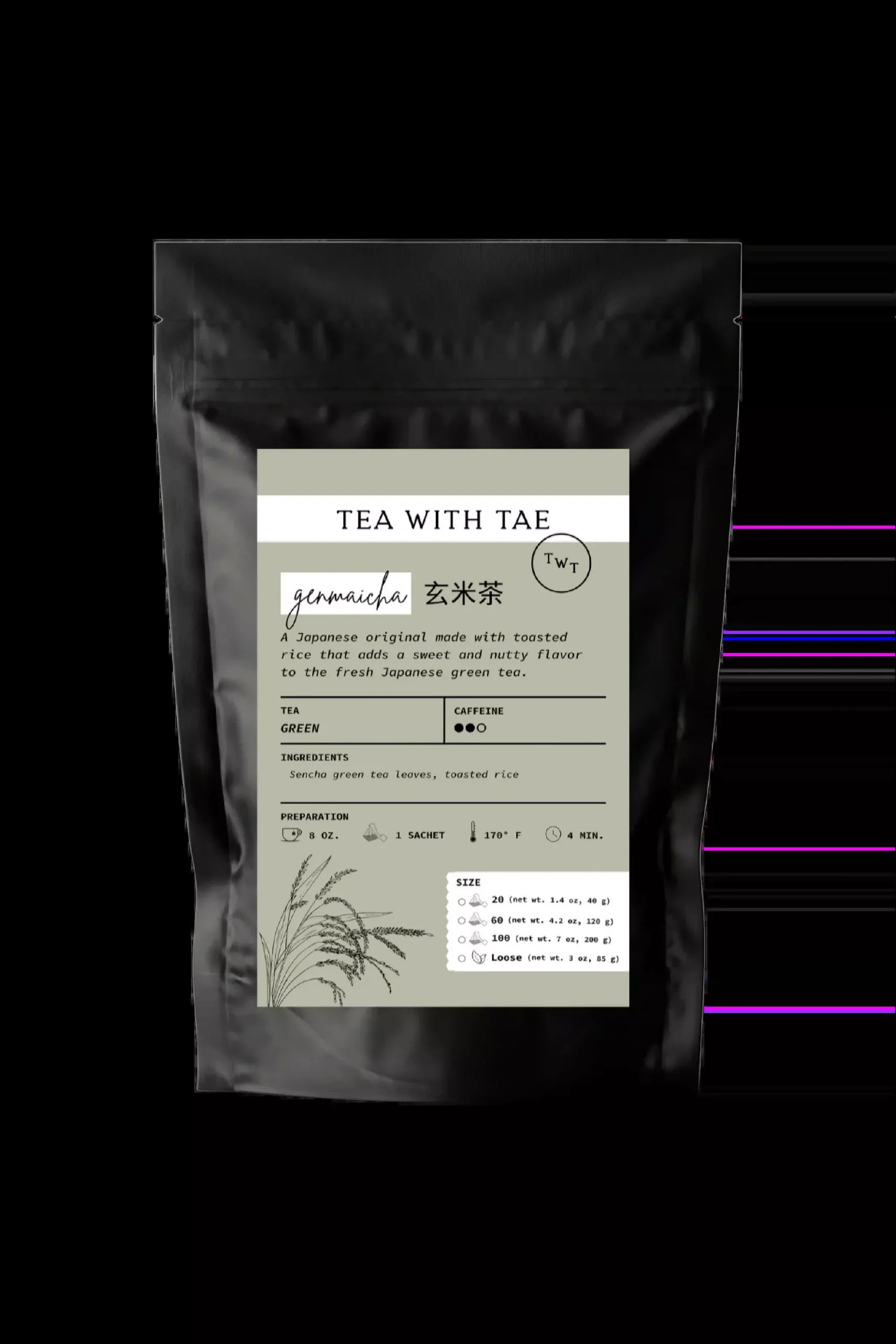 Genmaicha Japanese Green Tea Pouch