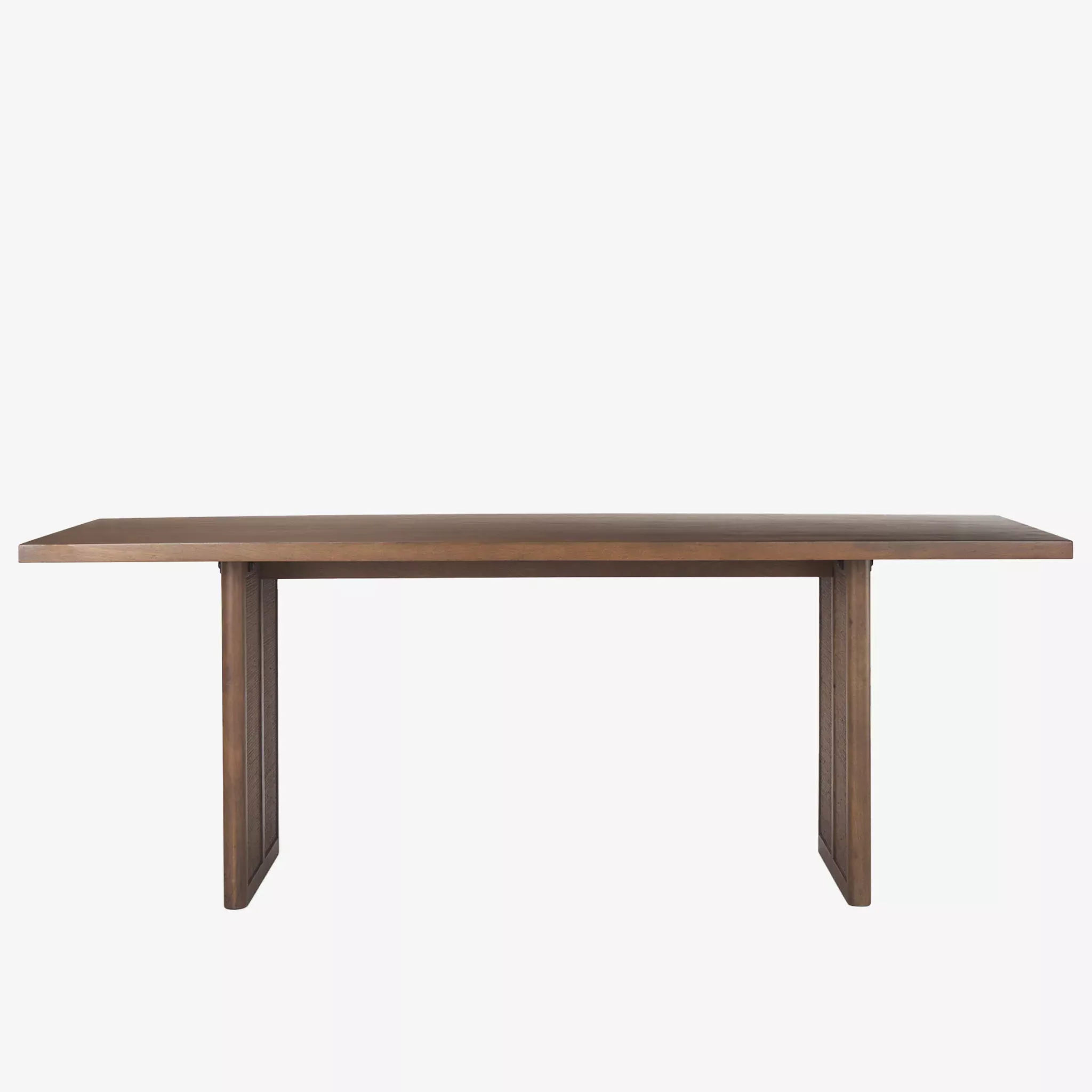 Georgia Dining Table in Dark Wash with Cane