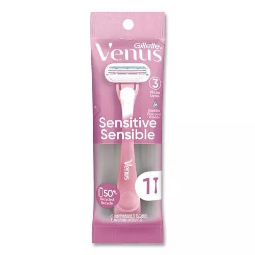 Gillette 64906 Venus Sensitive Sensible Razors 3 Blades 36/Carton