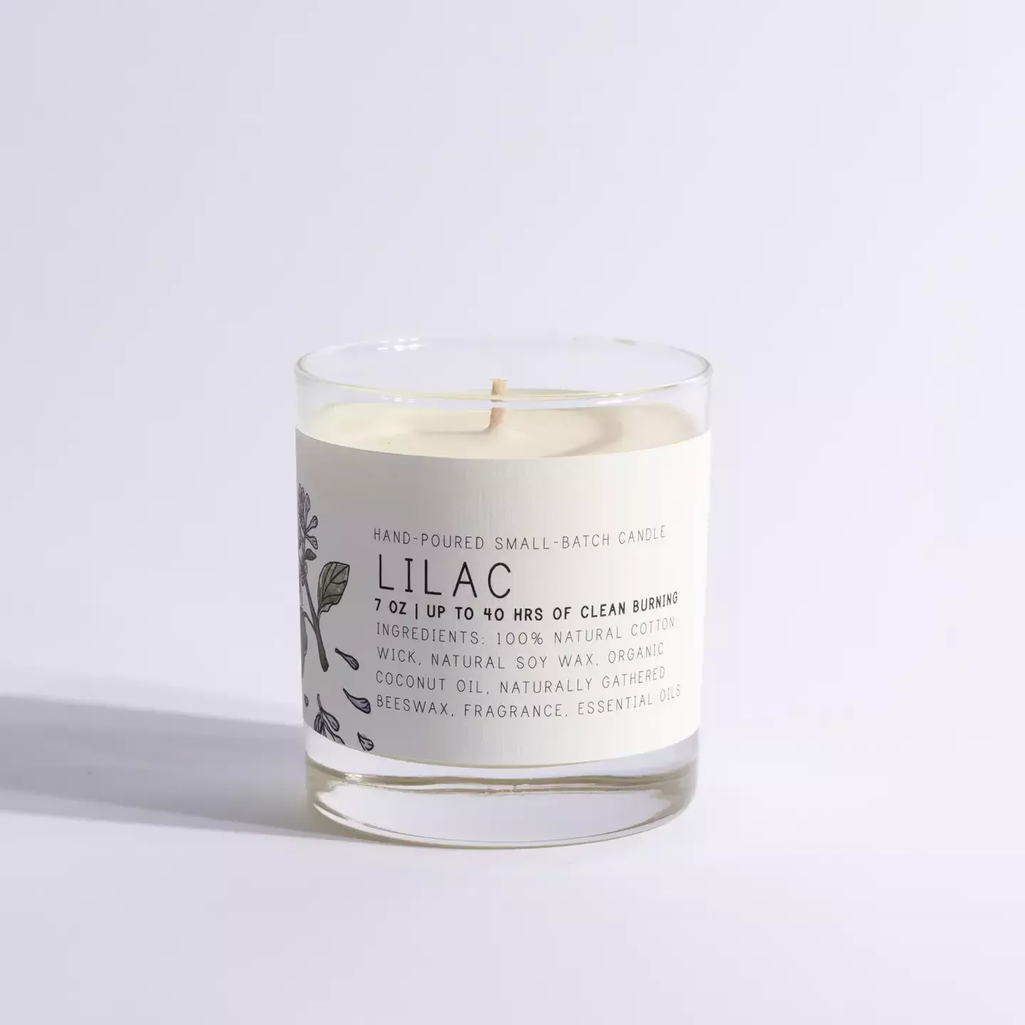 Glass Candle Lilac 7oz