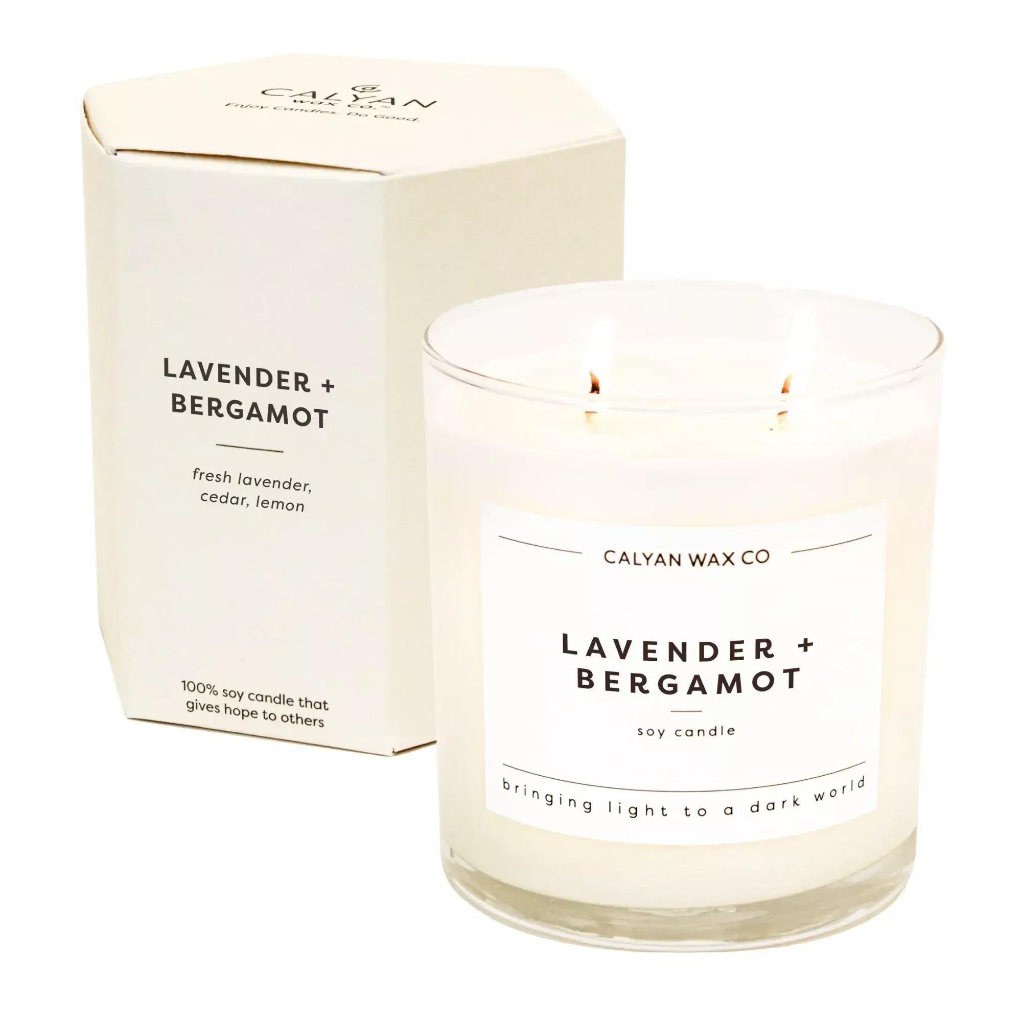 Glass Tumbler Candle Lavender + Bergamot