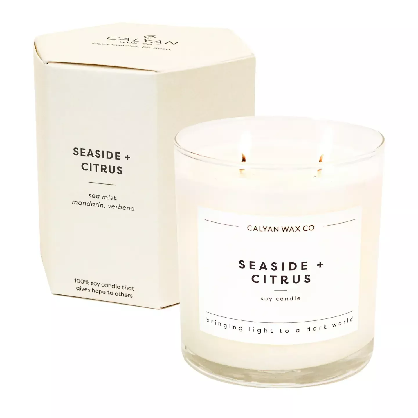 Glass Tumbler Candle Seaside + Citrus