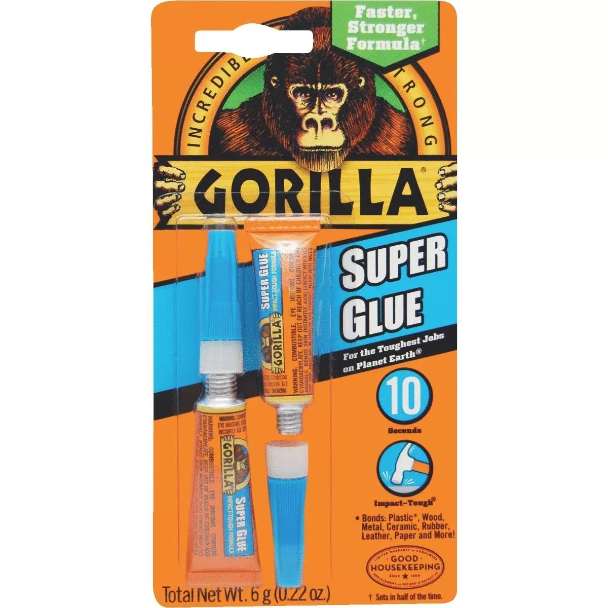 Gorilla Super Glue Singles – 2 Pack