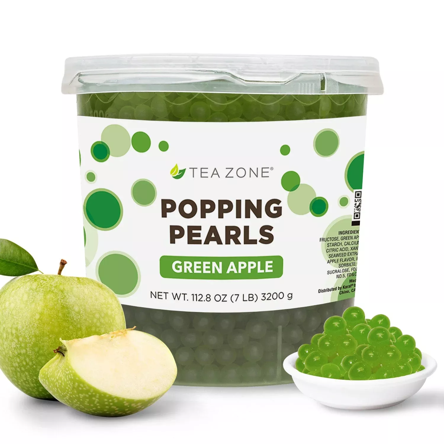 Green Apple POPPING PEARLS™ - Jar (7 lb)