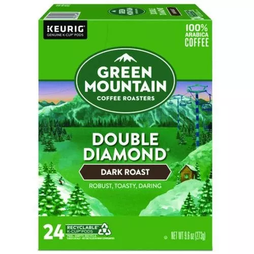 Green Mountain Coffee 5000330051 Coffee K-Cups - Double Black Diamond Extra Bold (24/Box)