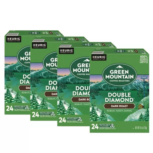 Green Mountain Coffee 5000330051 Coffee K-Cups - Double Black Diamond Extra Bold (96/Carton)