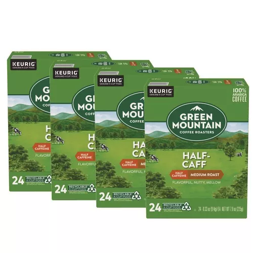 Green Mountain Coffee 5000330138 Coffee K-Cups - Half-Caff (96/Carton)