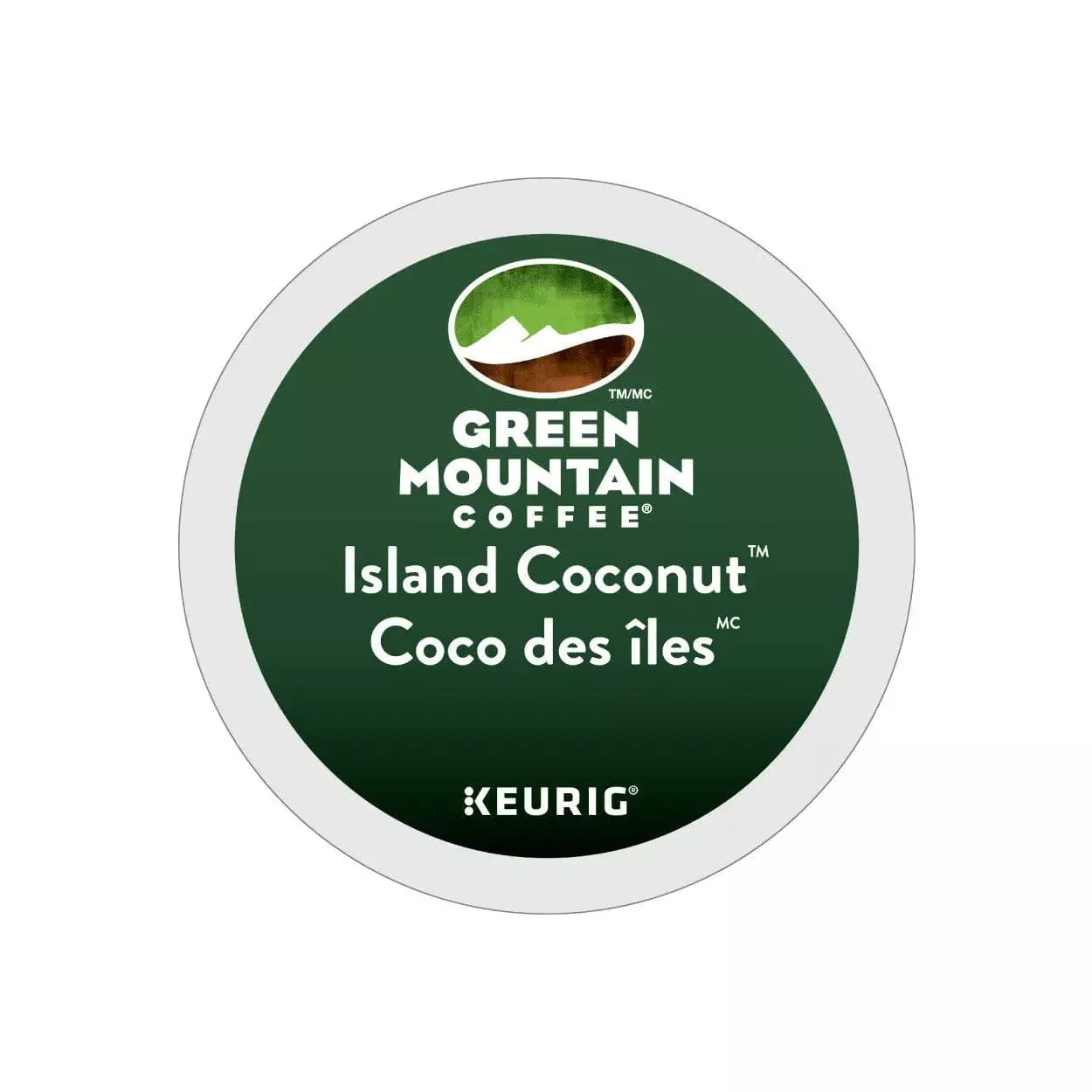 Green Mountain Island Coconut K-Cup Recyclable Pods (Box of 24)