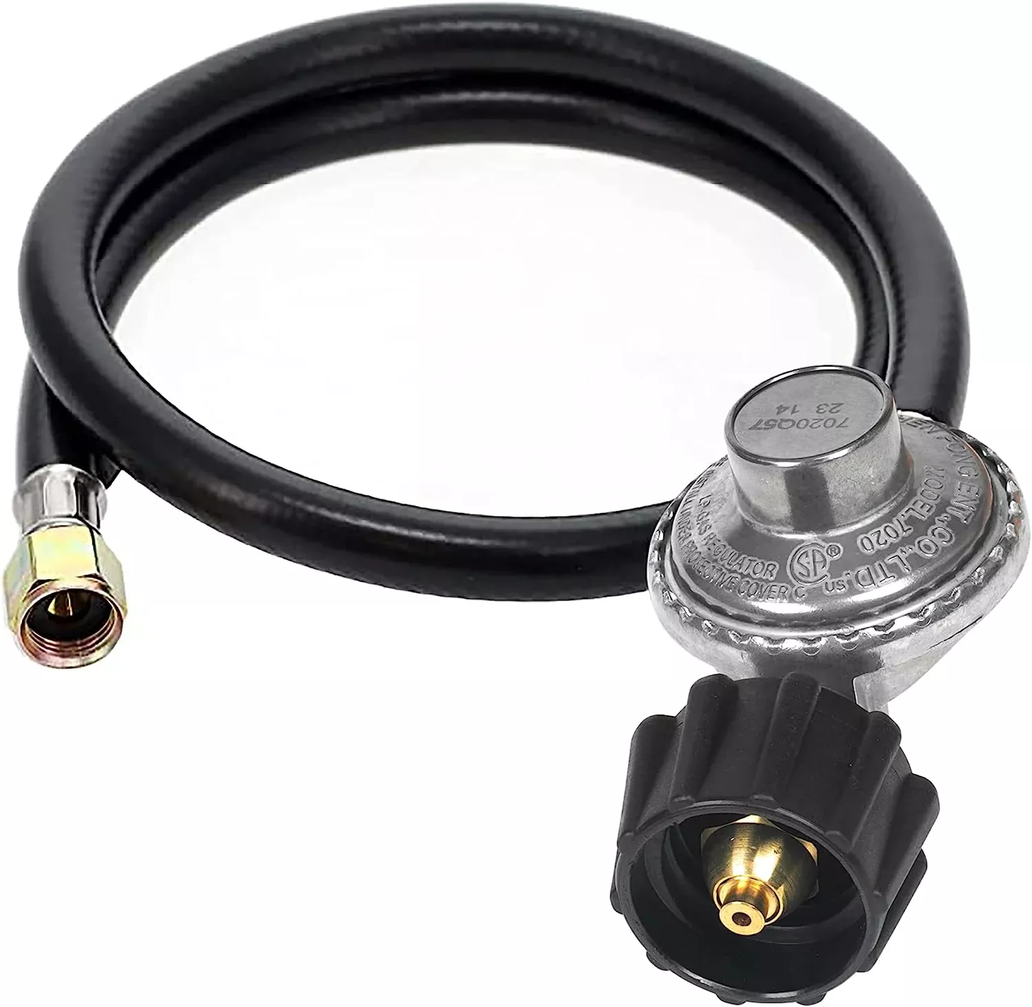 GrillAce Universal Gas Grill Propane Regulator and Hose, Replacement for Weber, Charbroil, Nexgrill Grill, 3-Feet