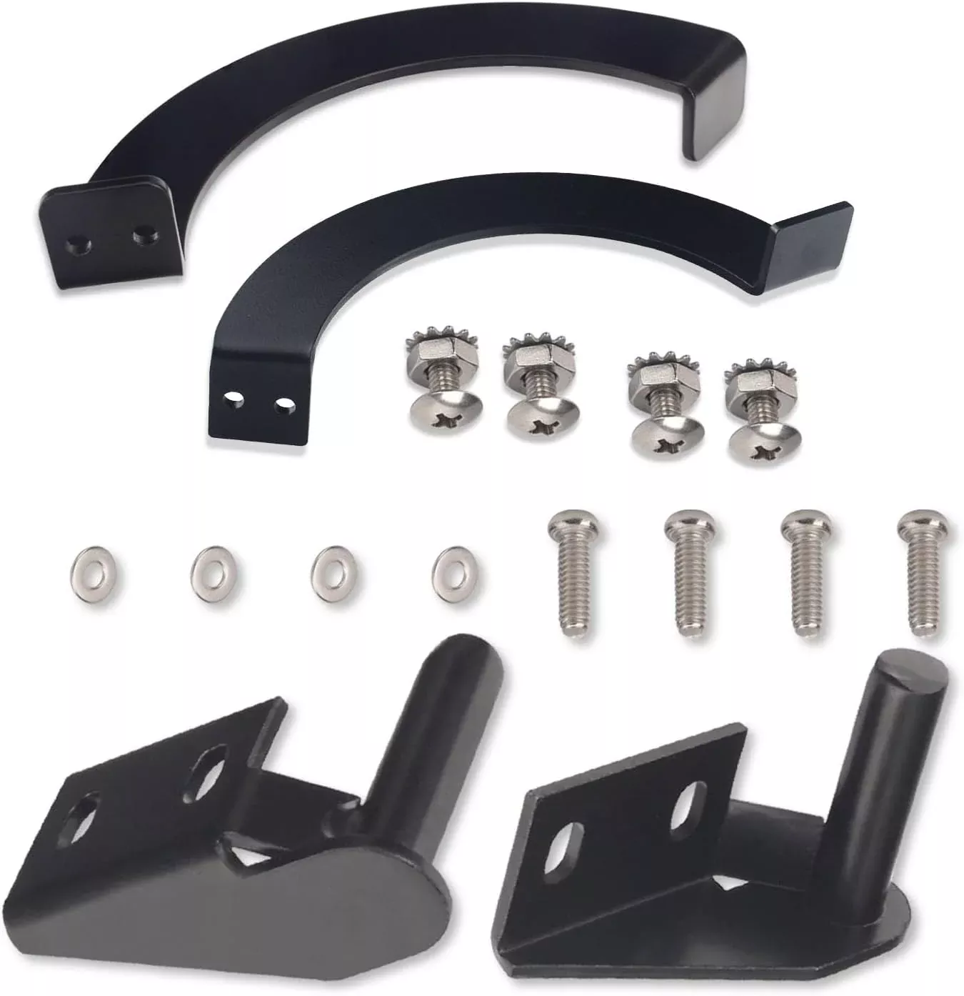 Grills Side Door Stop Arc & Grills Lid Hinge Kit for Traeger Pellet Grills, Include Left Side & Right Side Hinge Door Stop Arc BCA002 Right Side BCA081 Left Side